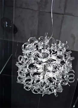 ASTRO - Crystal pendant lamp by Metal Lux - view 3
